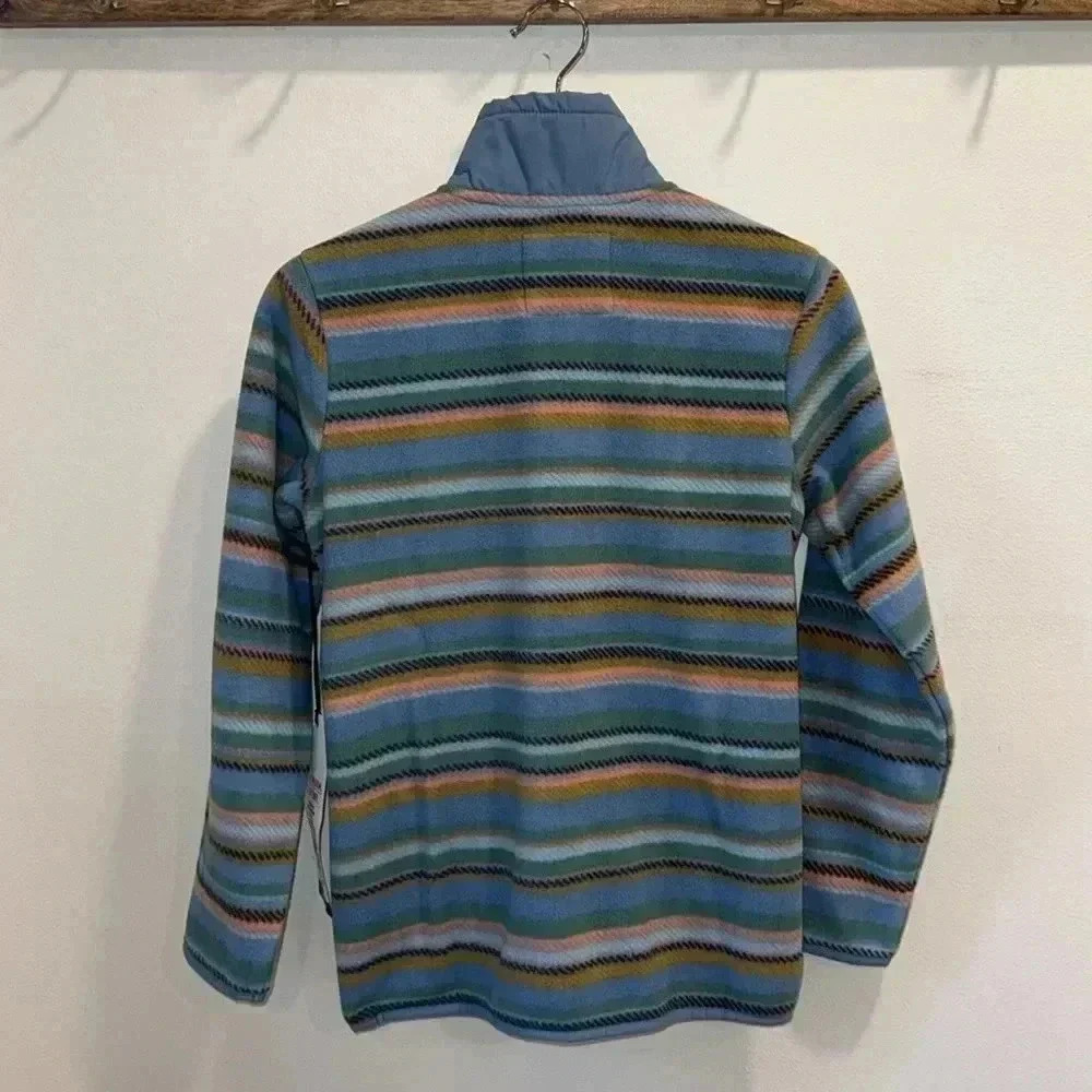 Billabong Boundary Lite Mock Neck Fleece - Size XS - Stormy Blue - Picture 2 of 4